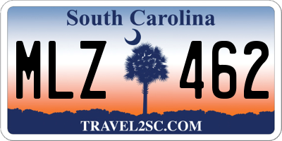 SC license plate MLZ462