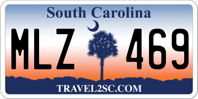 SC license plate MLZ469