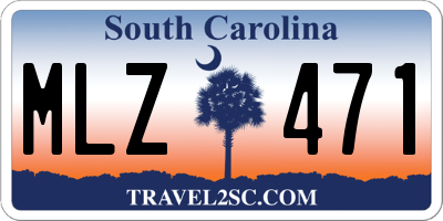 SC license plate MLZ471