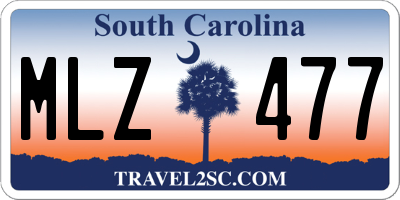 SC license plate MLZ477