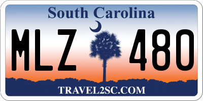 SC license plate MLZ480