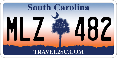 SC license plate MLZ482