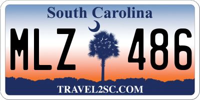 SC license plate MLZ486