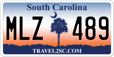 SC license plate MLZ489