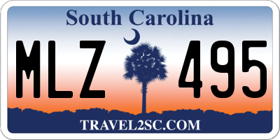 SC license plate MLZ495