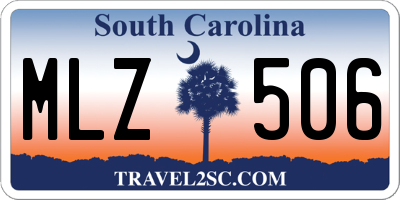 SC license plate MLZ506