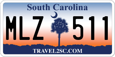 SC license plate MLZ511