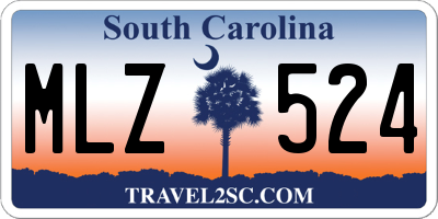 SC license plate MLZ524