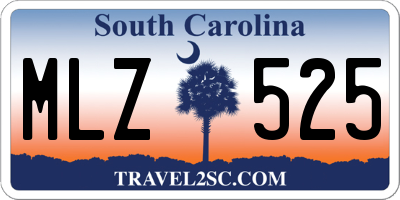 SC license plate MLZ525