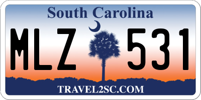 SC license plate MLZ531