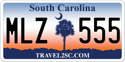 SC license plate MLZ555