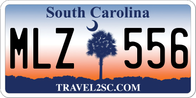 SC license plate MLZ556