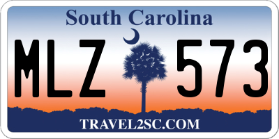 SC license plate MLZ573