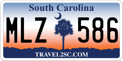 SC license plate MLZ586