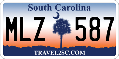 SC license plate MLZ587