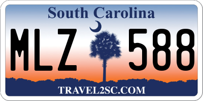 SC license plate MLZ588