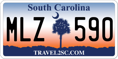 SC license plate MLZ590