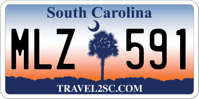 SC license plate MLZ591