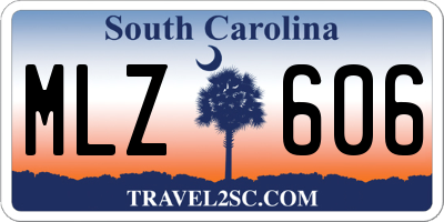 SC license plate MLZ606