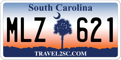SC license plate MLZ621