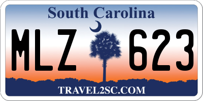 SC license plate MLZ623