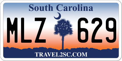 SC license plate MLZ629