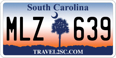 SC license plate MLZ639