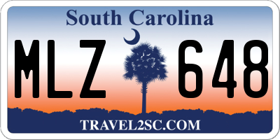SC license plate MLZ648