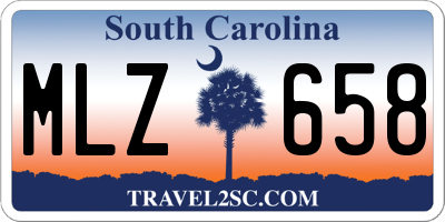 SC license plate MLZ658