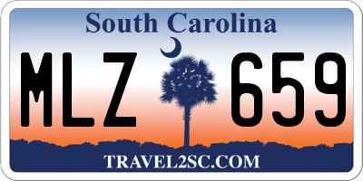 SC license plate MLZ659