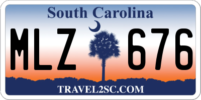 SC license plate MLZ676