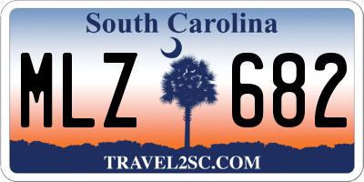 SC license plate MLZ682