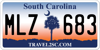 SC license plate MLZ683