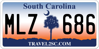 SC license plate MLZ686
