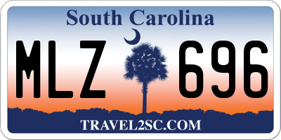 SC license plate MLZ696