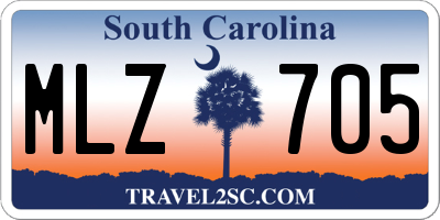 SC license plate MLZ705