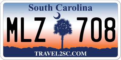 SC license plate MLZ708