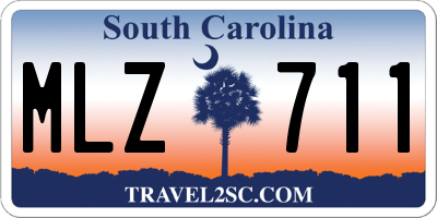 SC license plate MLZ711