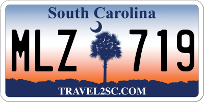 SC license plate MLZ719
