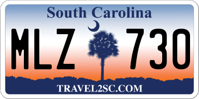 SC license plate MLZ730