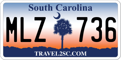 SC license plate MLZ736