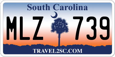 SC license plate MLZ739