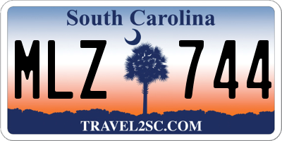 SC license plate MLZ744