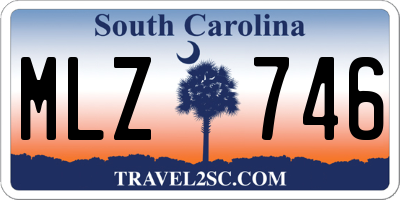 SC license plate MLZ746