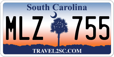SC license plate MLZ755
