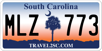 SC license plate MLZ773