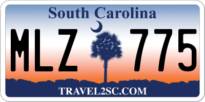 SC license plate MLZ775