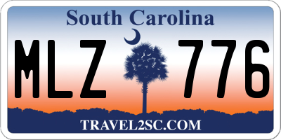 SC license plate MLZ776