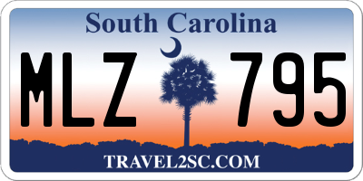 SC license plate MLZ795