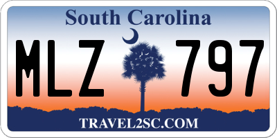 SC license plate MLZ797